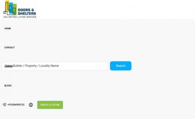 Schermafbeelding van doorsandshelters.com
