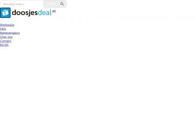 Schermafbeelding van doosjesdeal.nl
