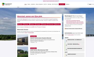 Schermafbeelding van dorpsbelangenmeerstad.nl