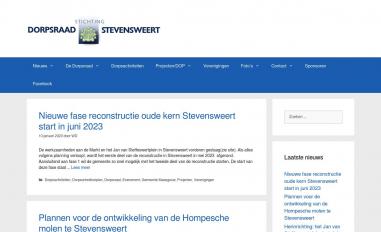 Schermafbeelding van dorpsraadstevensweert.nl