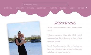 Schermafbeelding van dotjeenknotje.nl