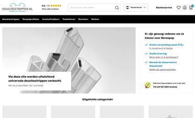 Schermafbeelding van douchestrippen.nl