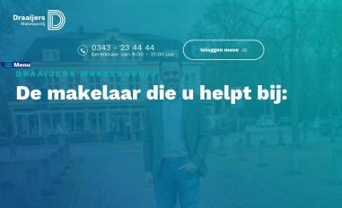 Schermafbeelding van draaijersmakelaardij.nl