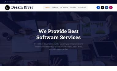 Schermafbeelding van dreamdiver.nl