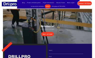 Schermafbeelding van drillpro.nl