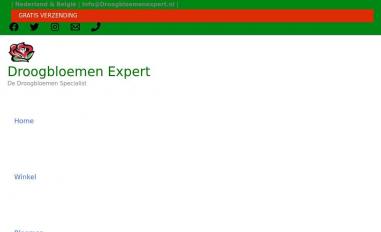 Schermafbeelding van droogbloemenexpert.nl