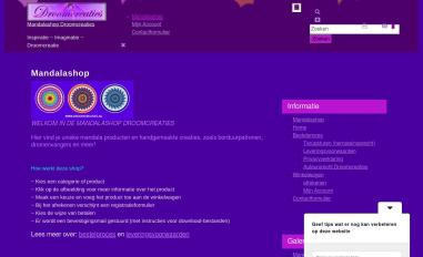 Schermafbeelding van droomcreaties.nl