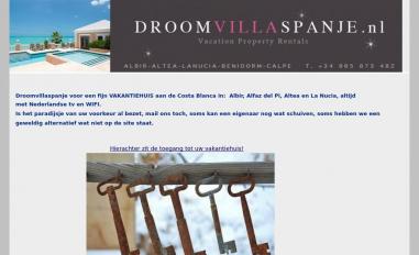 Schermafbeelding van droomvillaspanje.nl