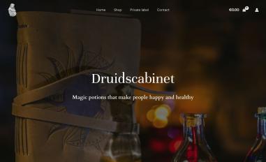 Schermafbeelding van druidscabinet.com