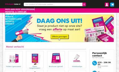 Schermafbeelding van drukwerkloket.nl