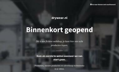 Schermafbeelding van drywear-nl.myshopify.com