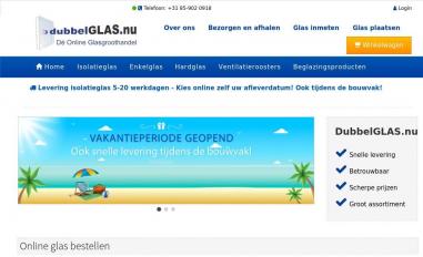 Schermafbeelding van dubbelglas.nu