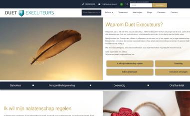 Schermafbeelding van duetexecuteurs.nl