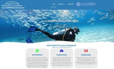 Schermafbeelding van duikverenigingleeuwarden.nl