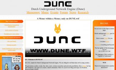 Schermafbeelding van dune.wtf
