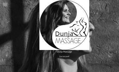 Schermafbeelding van dunja-massage.nl