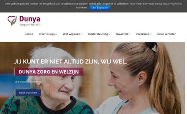 Schermafbeelding van dunyazorg.nl
