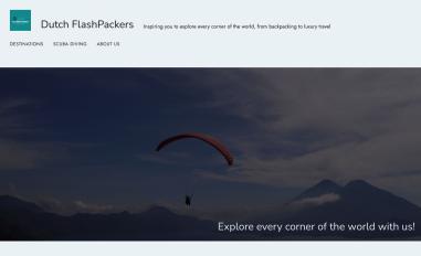 Schermafbeelding van dutchflashpackers.com