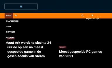 Schermafbeelding van dutchgamers.nl