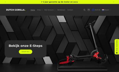 Schermafbeelding van dutchgorilla.com