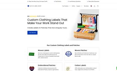 Schermafbeelding van dutchlabelshop.com