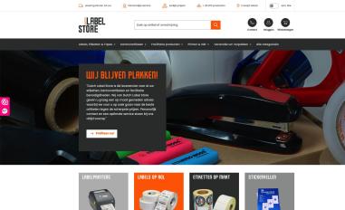 Schermafbeelding van dutchlabelstore.nl