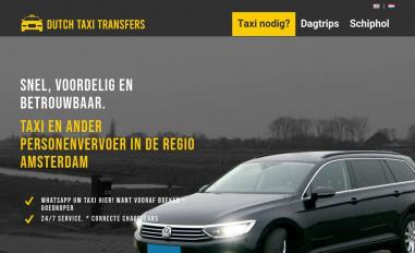 Schermafbeelding van dutchtaxitransfers.nl