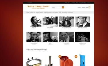 Schermafbeelding van dutchtobacconist.nl