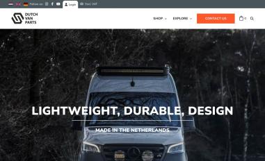Schermafbeelding van dutchvanparts.com