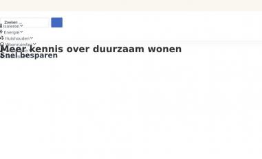 Schermafbeelding van duurzaamthuis.nl