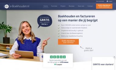 Schermafbeelding van e-boekhouden.nl