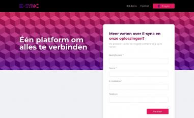 Schermafbeelding van e-sync.nl