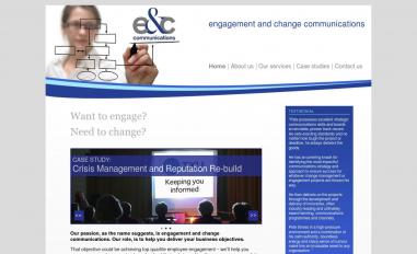 Schermafbeelding van eandccomms.co.uk