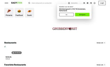 Schermafbeelding van easyeten.nl