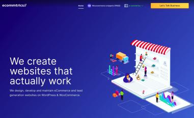 Schermafbeelding van ecommtrics.com