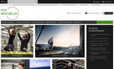 Schermafbeelding van ecoworkwear.nl