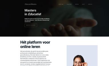 Schermafbeelding van educatiemasters.nl