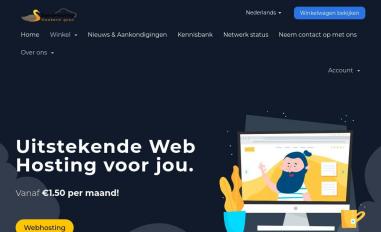 Schermafbeelding van eendhosting.nl