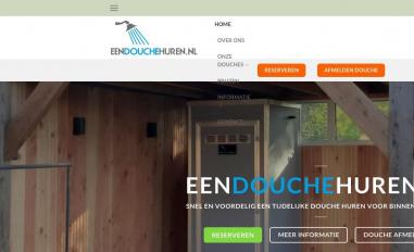 Schermafbeelding van eendouchehuren.nl