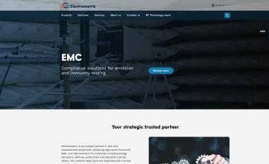 Schermafbeelding van electrometric.com