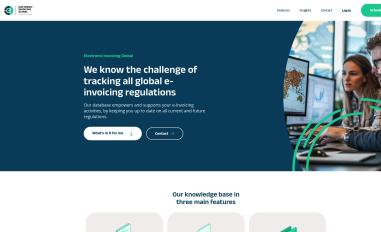 Schermafbeelding van electronicinvoicing.global
