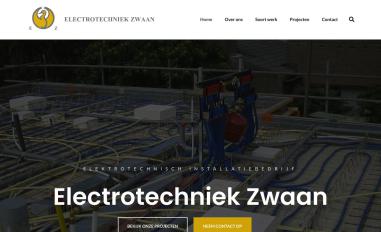 Schermafbeelding van electrotechniekzwaan.nl