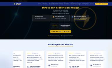 Schermafbeelding van elektricienbakker.nl