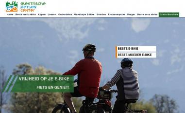 Schermafbeelding van elektrischefietsencenter.nl