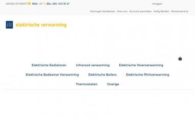Schermafbeelding van elektrischeverwarming.nl