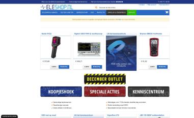 Schermafbeelding van eleshop.nl