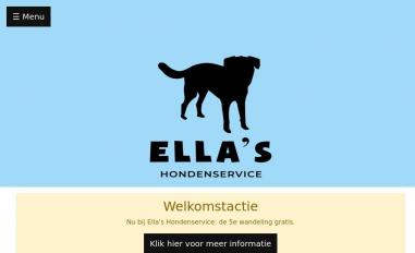 Schermafbeelding van ellashondenservice.nl