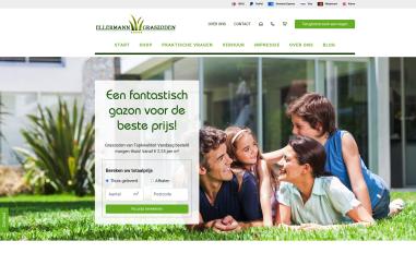 Schermafbeelding van ellermanngraszoden.nl