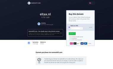 Schermafbeelding van eltax.nl