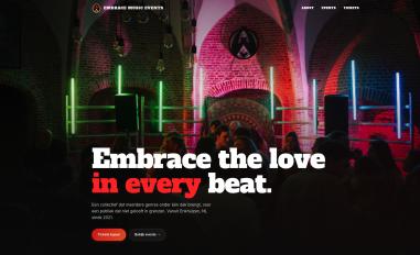 Schermafbeelding van embracemusicevents.nl
